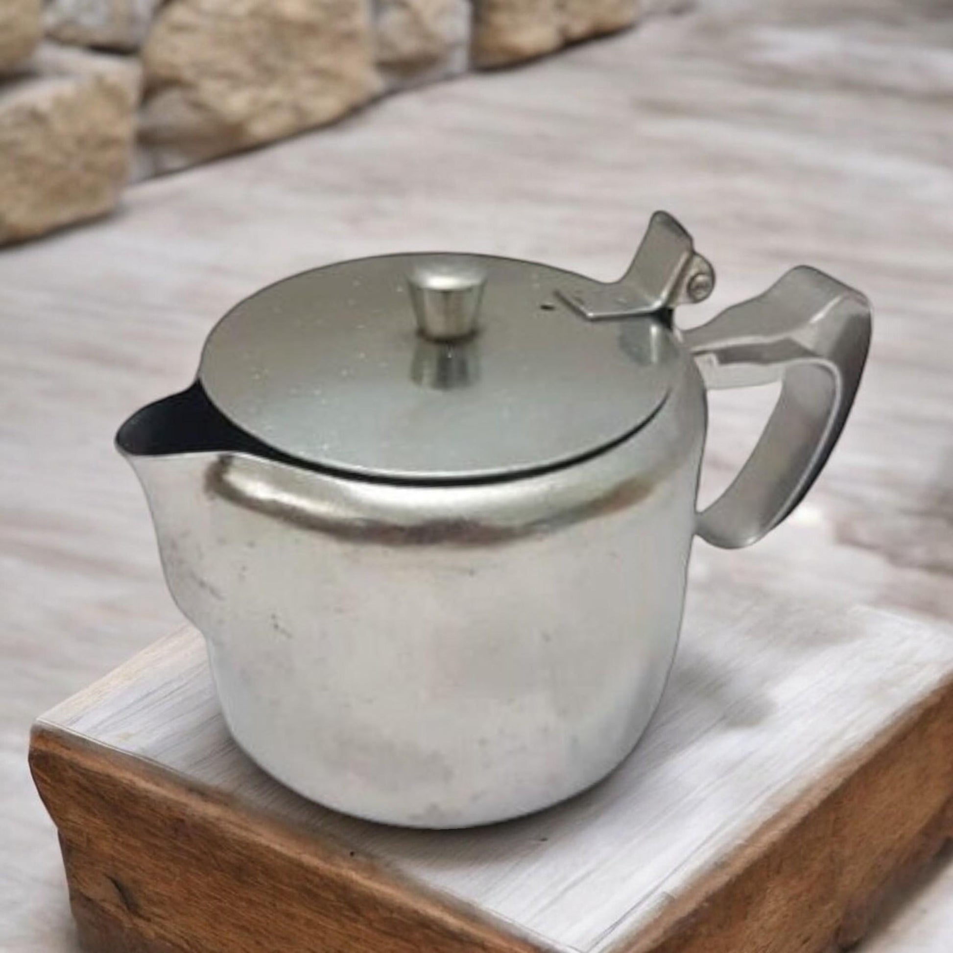 Stainless Steel Commercial Quality Restaurant Teapot Personal Size Tea For One