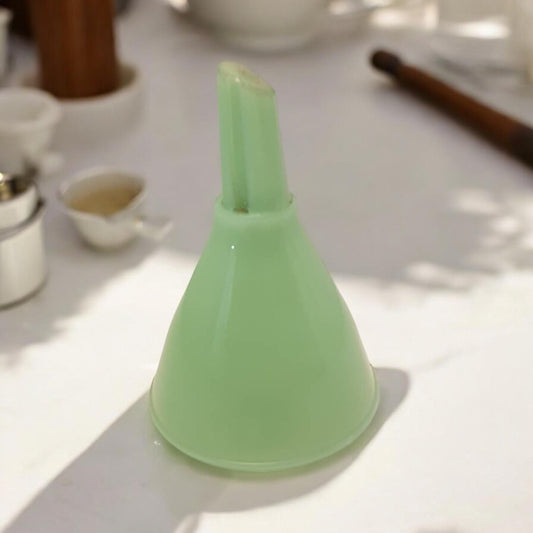 Antique Jadeite Glass Kitchen Funnel 2 oz.