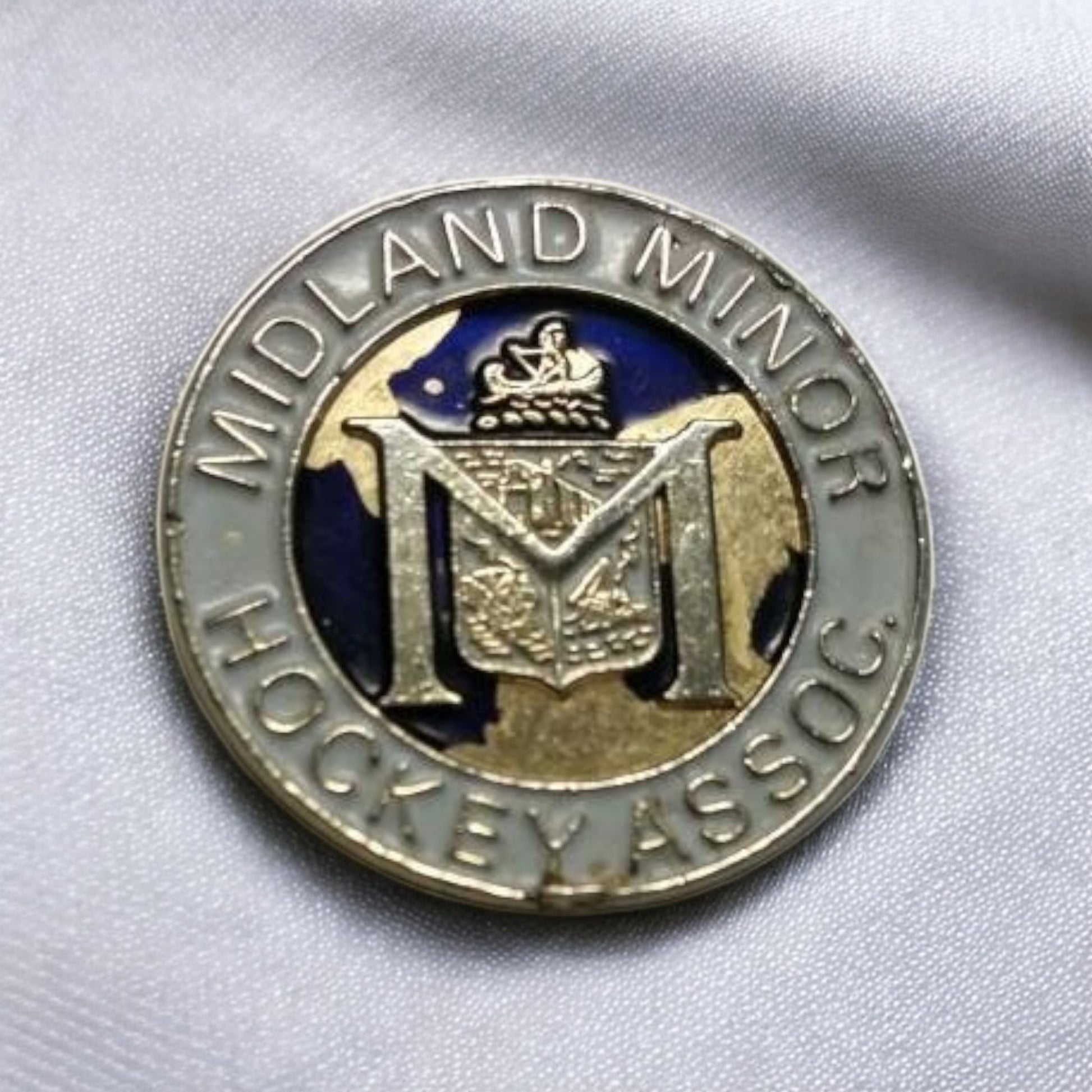 Midland Minor Hockey Association Pinback Button