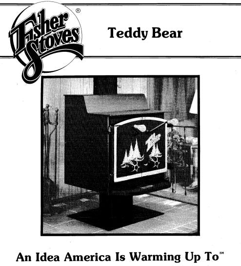 teddy bear fisher wood stove