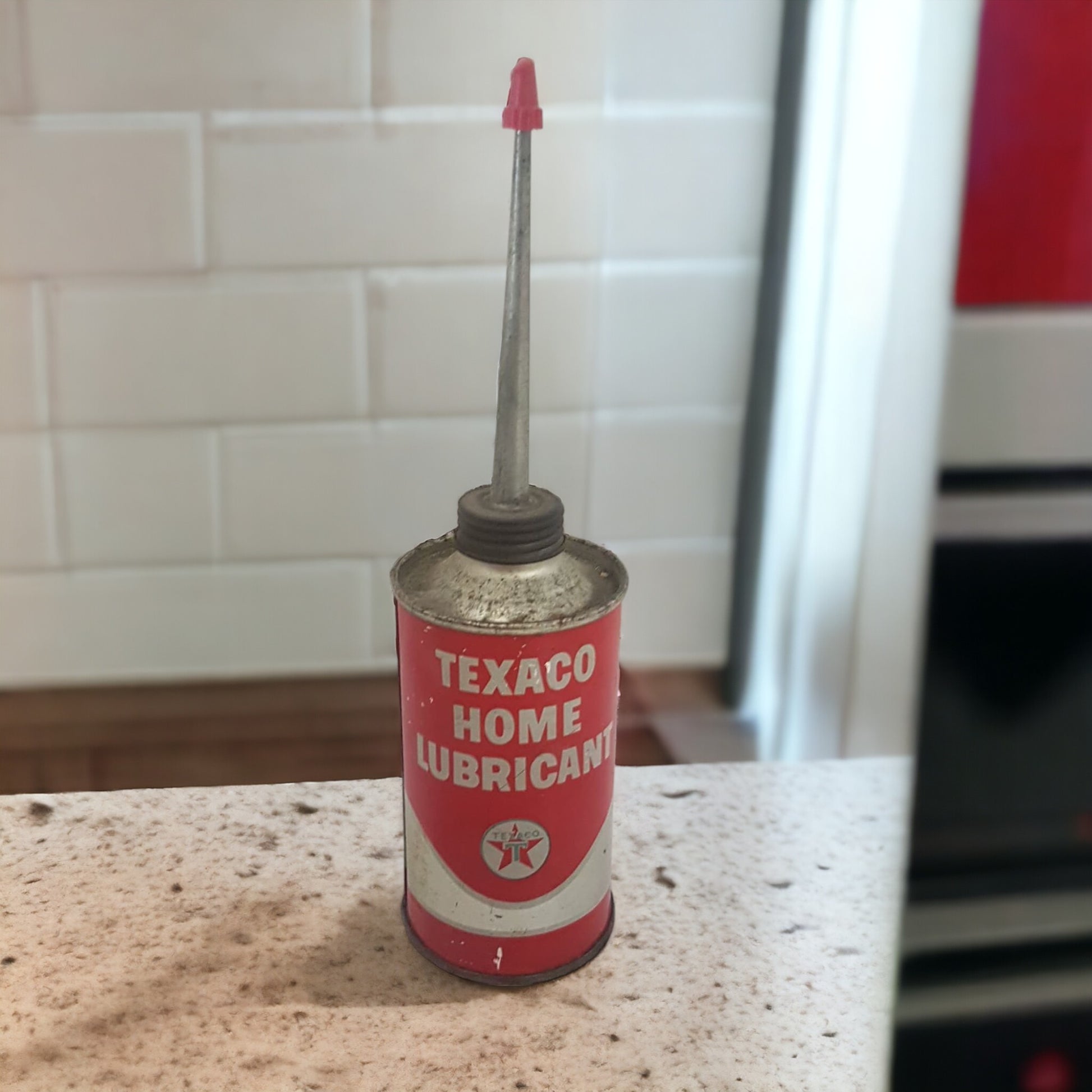 texaco home lubricant oil can