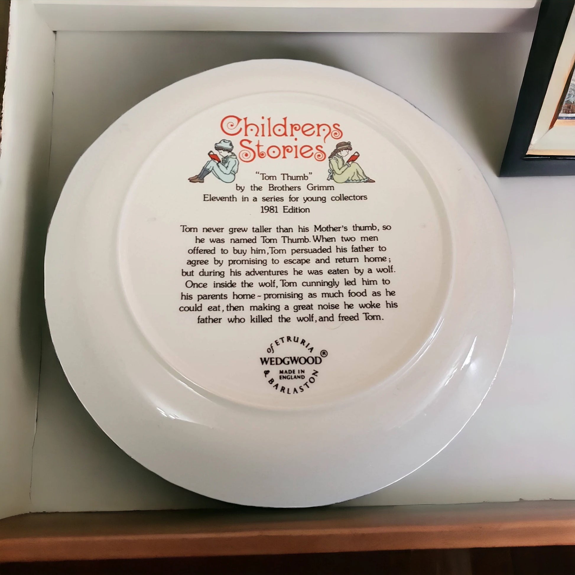 Children Story Plate Tom Thumb