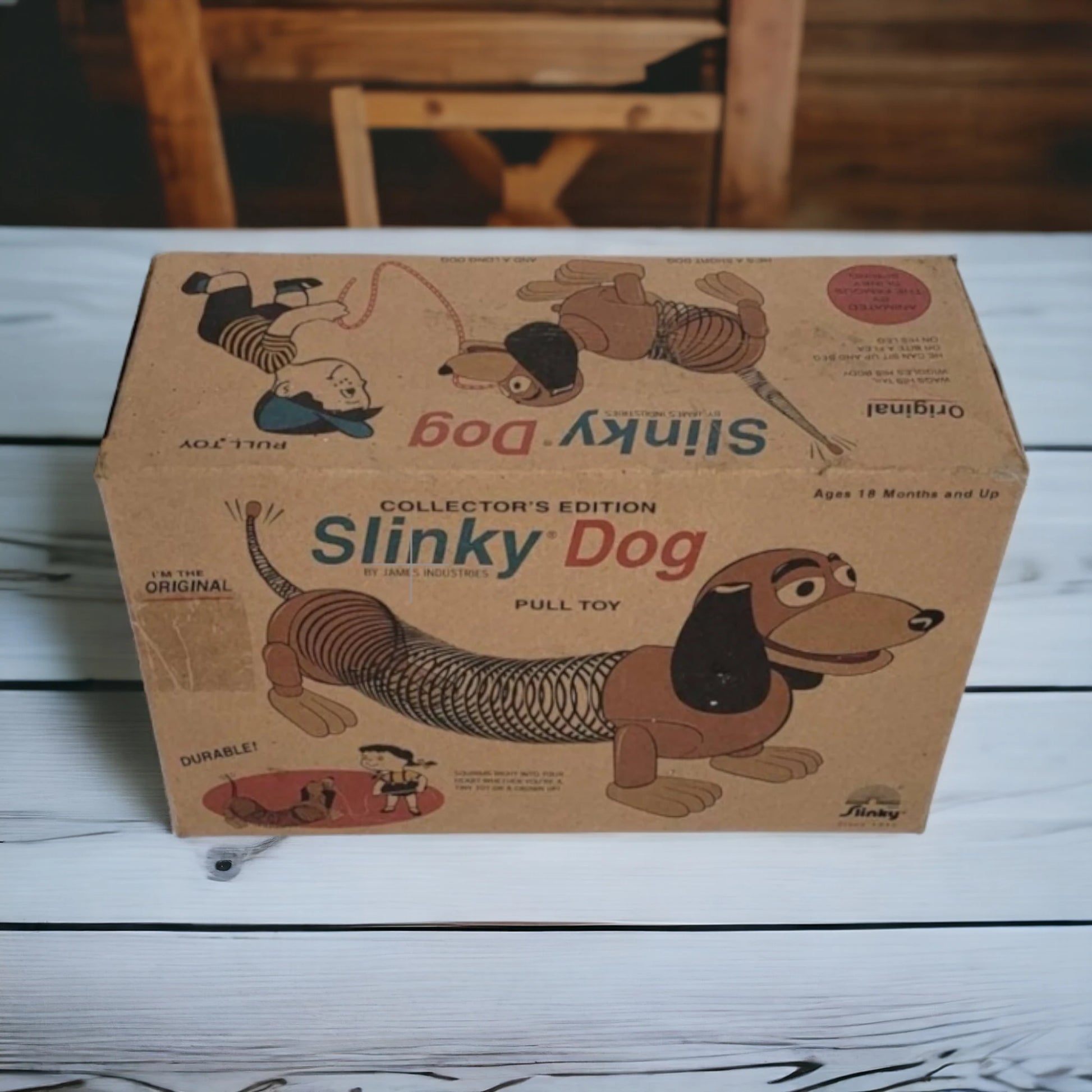 authentic slinky dog toy vintage original box toy story