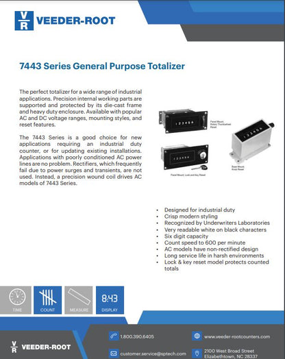 Veeder Root Surface Mount Counter