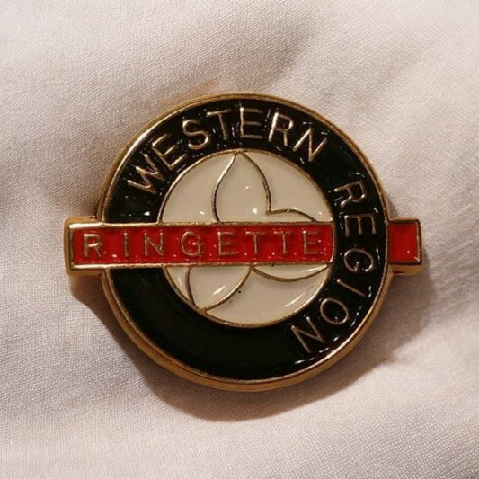 Western Region Ringette Pinback Button 