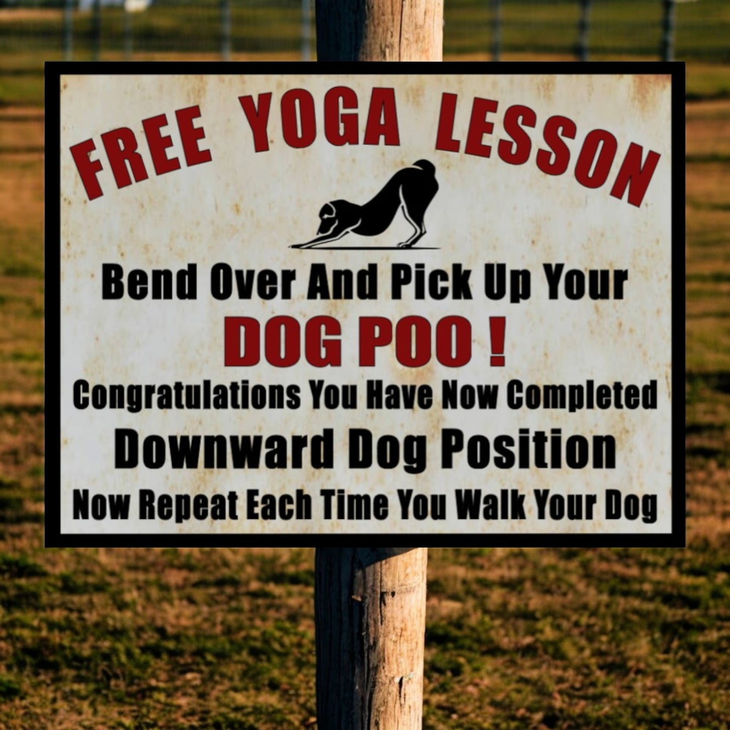 dog poop sign 