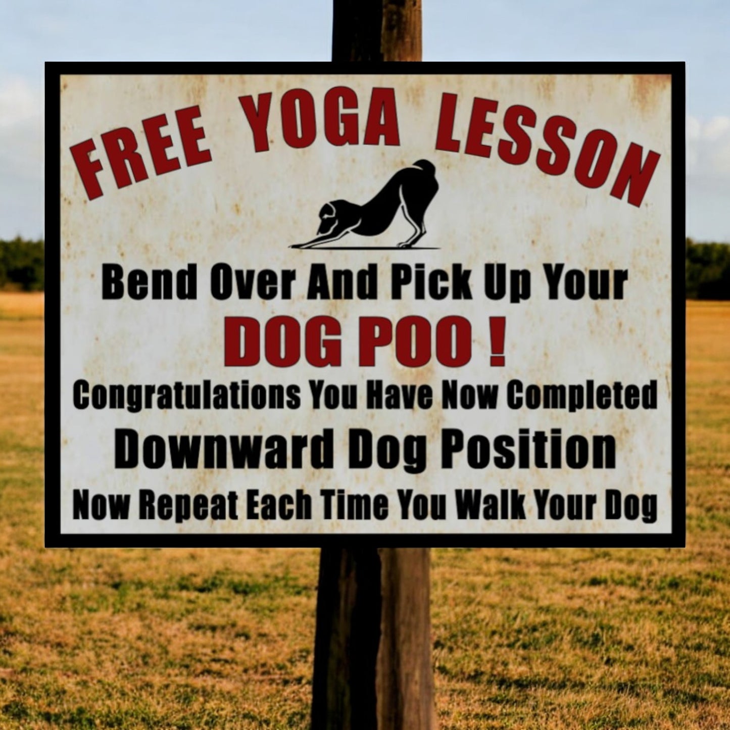 dog poop sign 