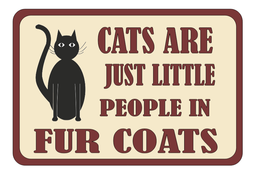 cats are just little people with fur coats