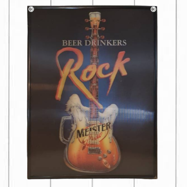 Beer Drinkers Rock Meisters Sign Bar Or Garage Art