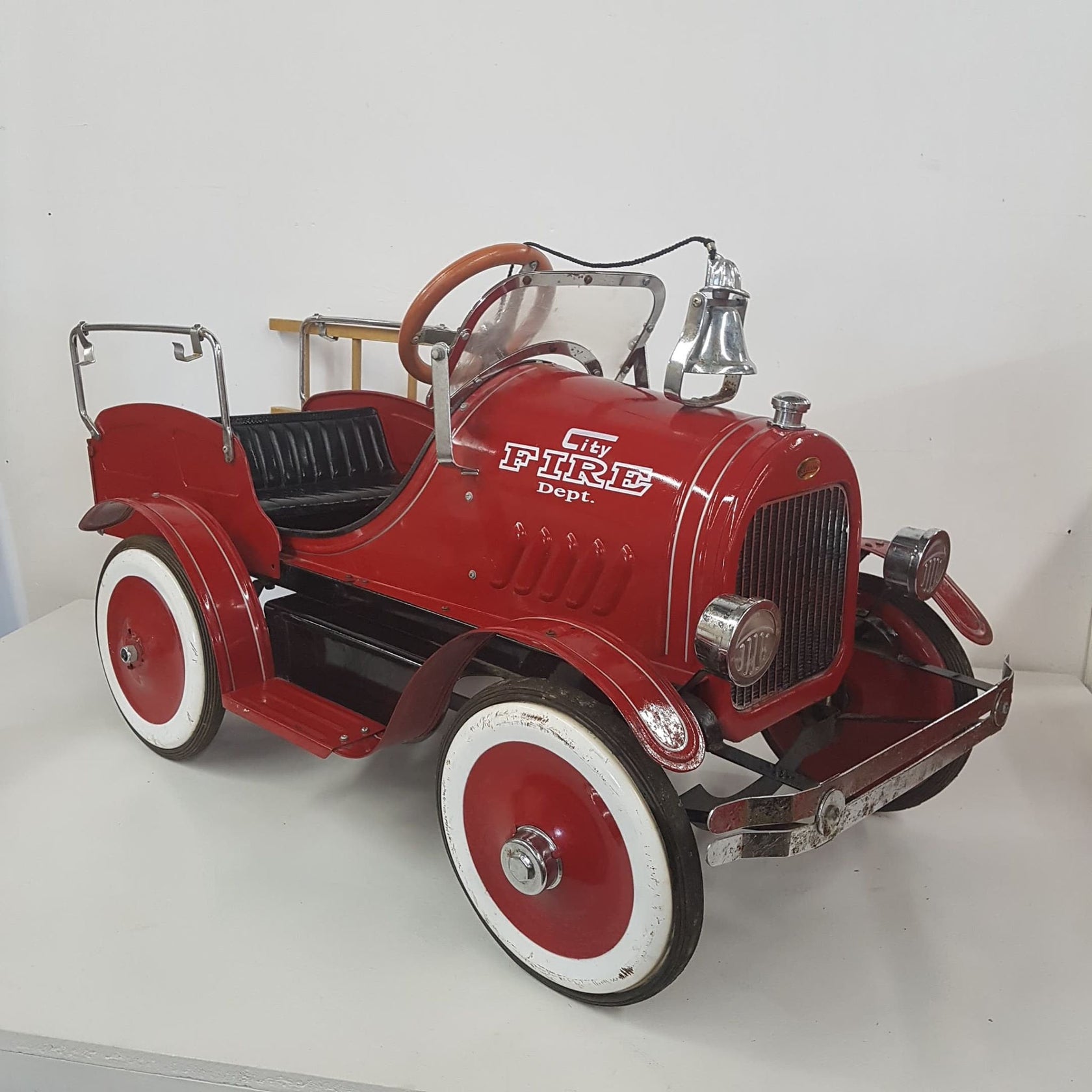 Childs Tin Toy Fire Truck Pedal Car – Wainfleet Trading Post