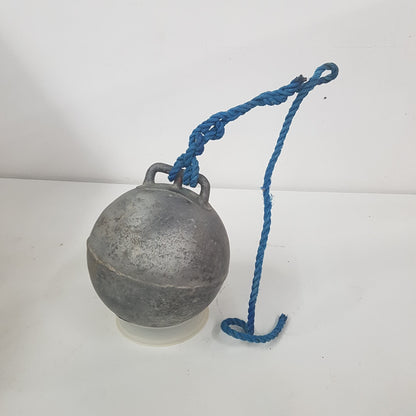 antique nautical fishing buoy / float newfoundland / maine lobster fishing