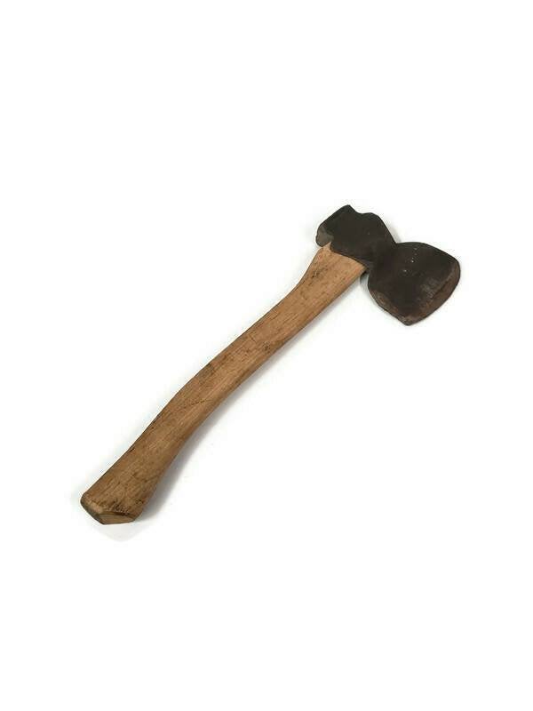 Tapered blood hewing hatchet steel head wooden handle – Wainfleet ...