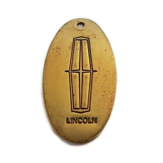 lincoln key chain keychain key fob keytag vintage automotove keychain gift collectible