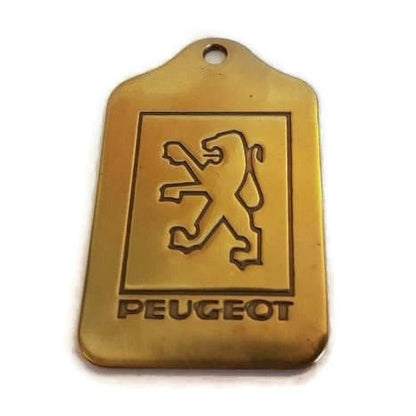 peugeot key chain keychain key fob keytag vintage automotove keychain gift collectible