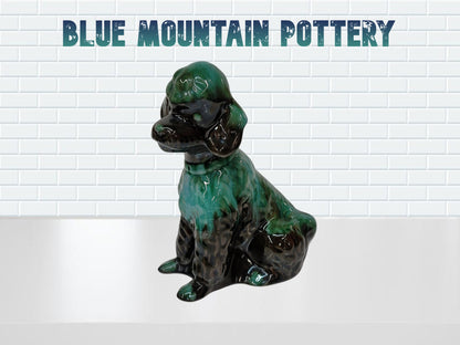 blue mountain pottery poodle statue