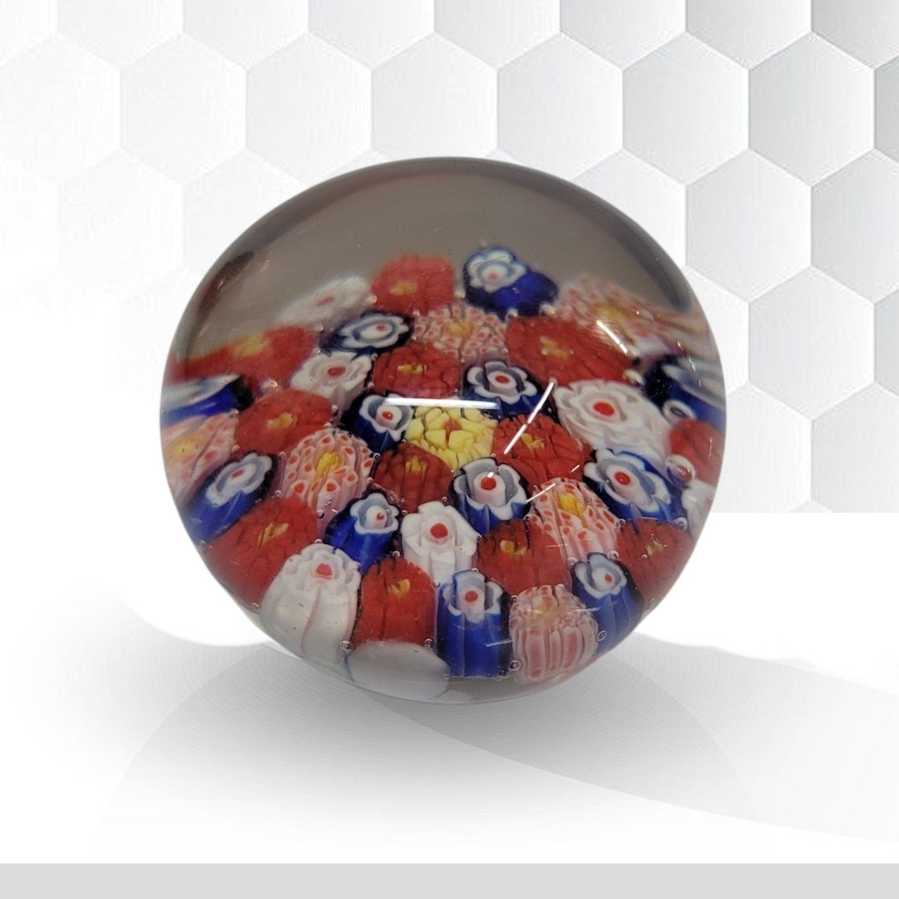 Murano Millefiori Cane Glass Paperweight. online Small Size