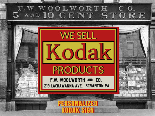 kodak trade sign personalised options