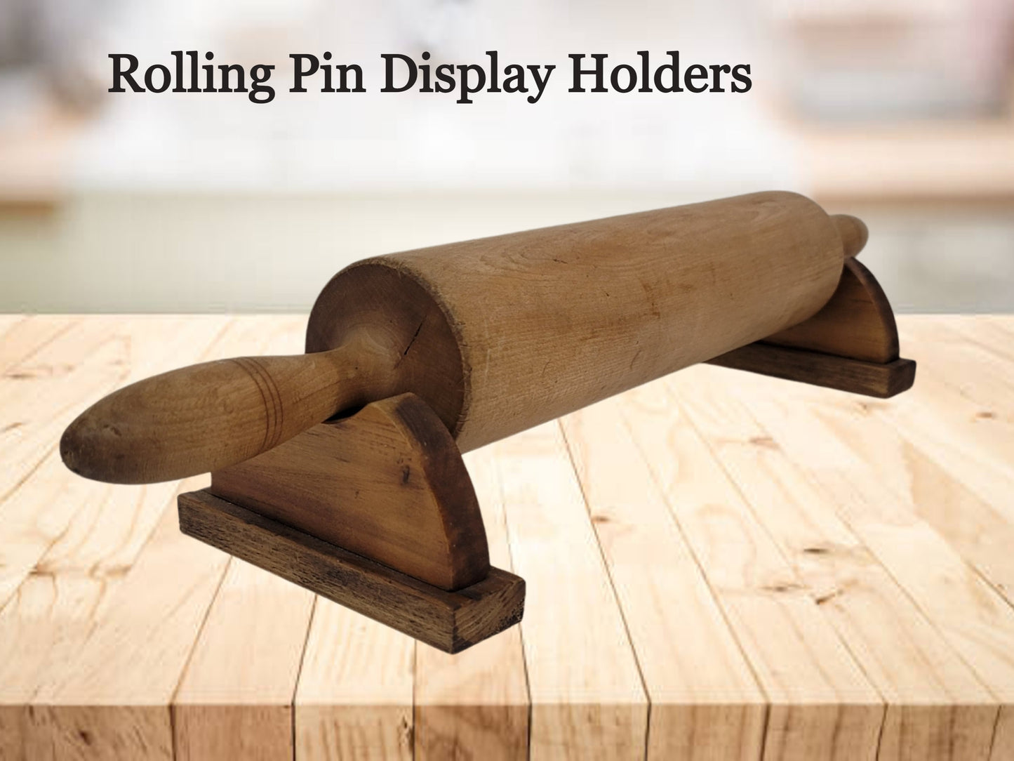 Rolling Pin Holder Display Rack Kitchen Counter Display – Wainfleet Trading  Post