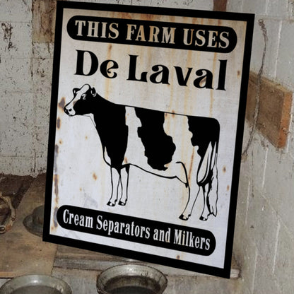 de laval separators and milkers sign farm sign