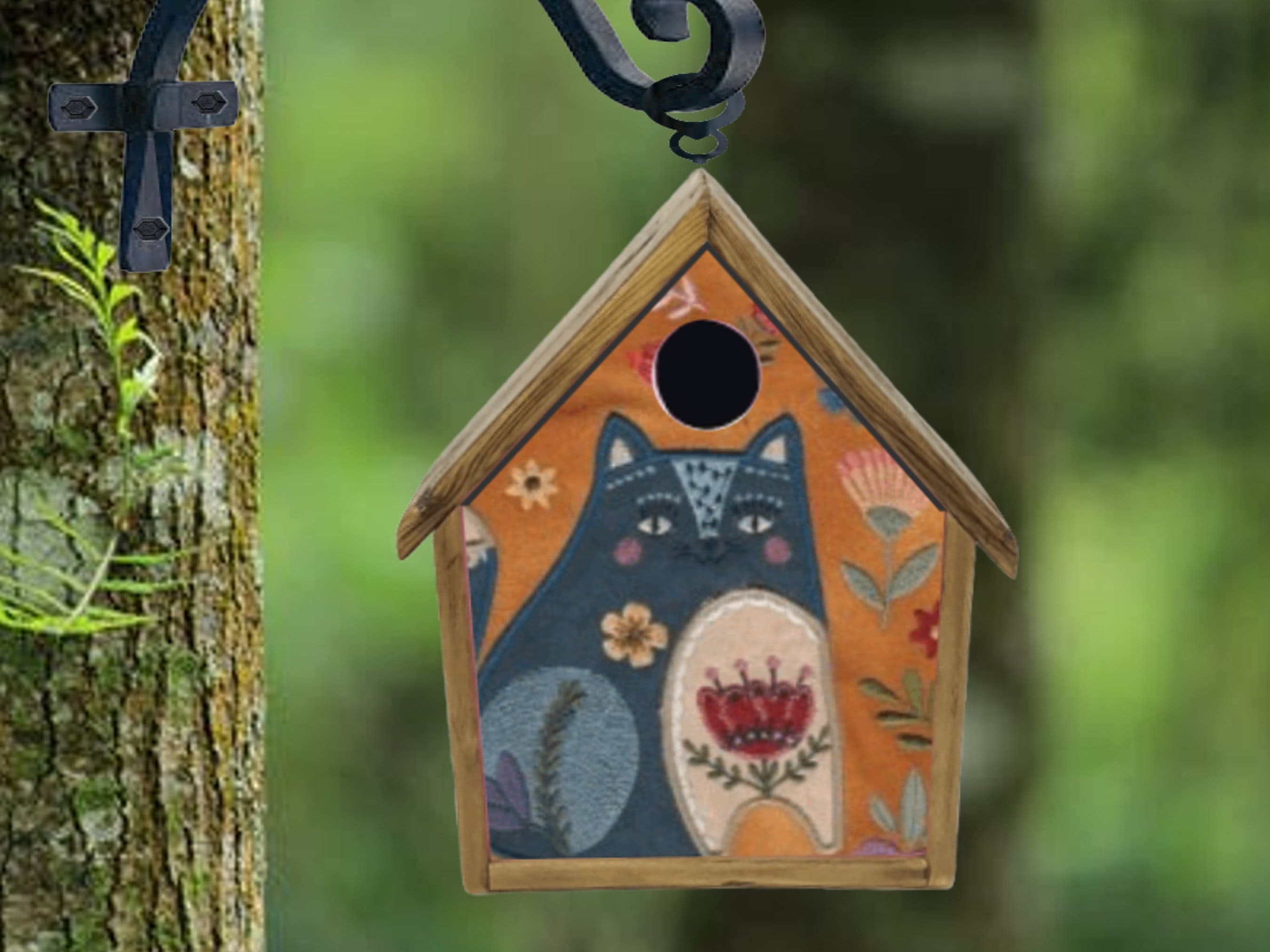 Abstract Bird House | Modern Bird House | Unique Bird House | Lawn Art | Bird Lovers Gift deals | Bird Lover | Outdoor Art | Wood Art | Wooden Art