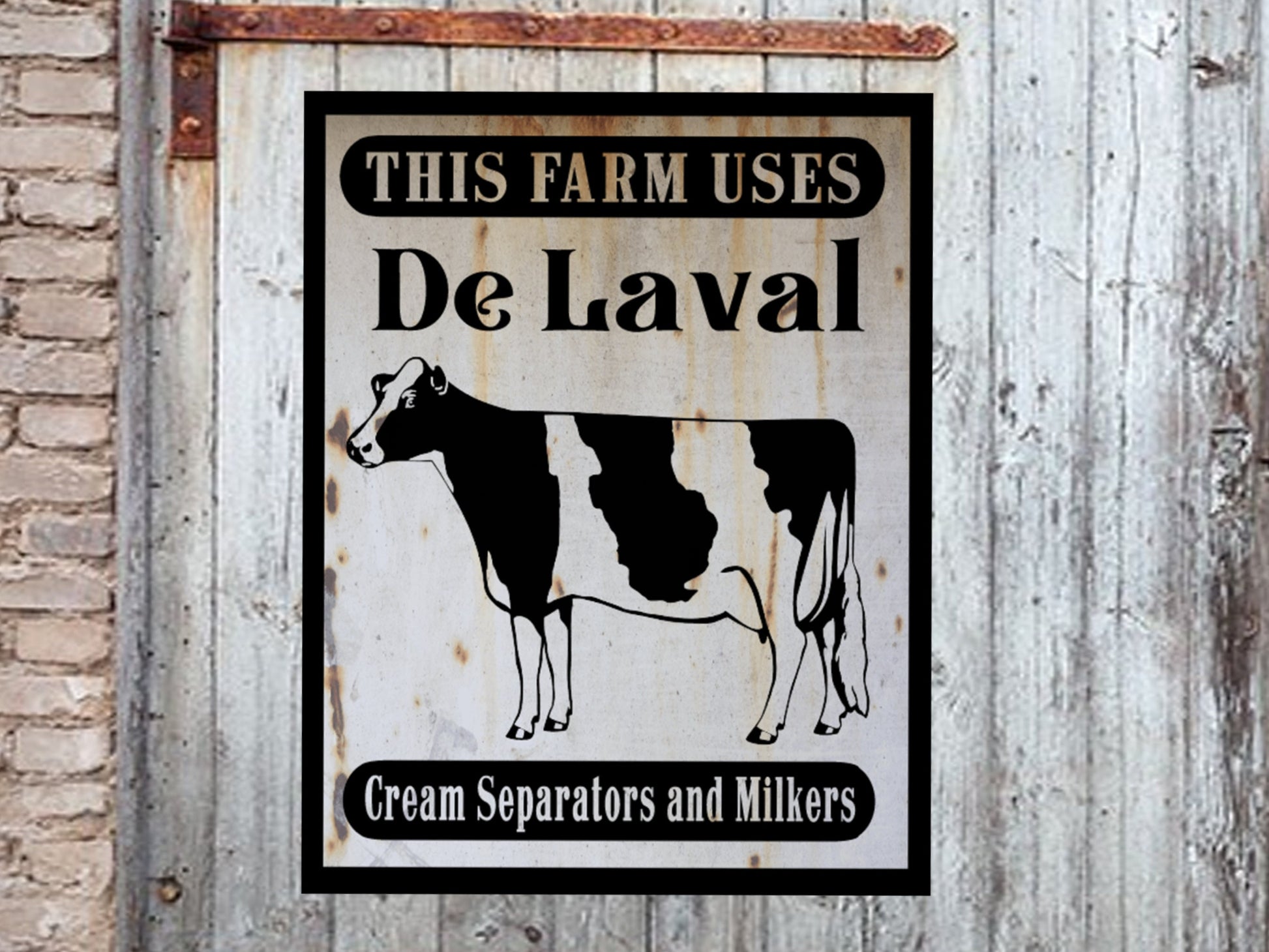 de laval separators and milkers sign farm sign