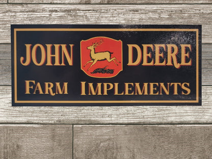 john deere farm implements sign farm decor antique tractor sign