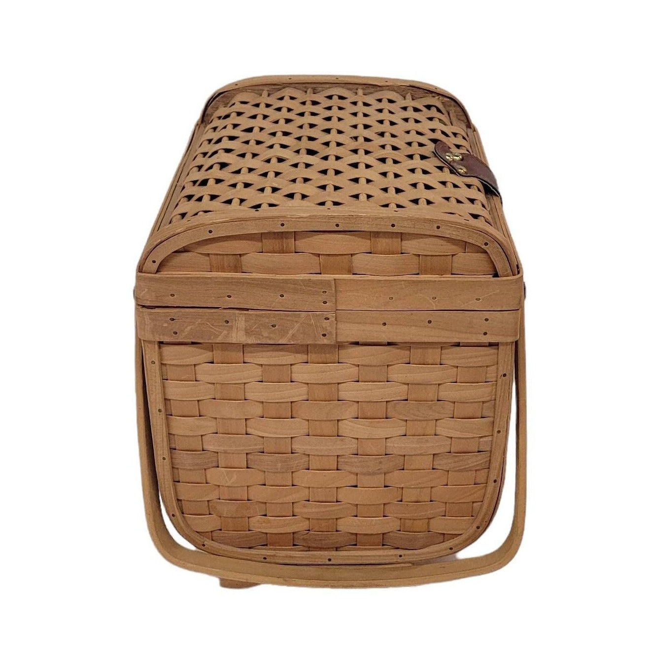 wicker picnic basket sewing basket storage organization