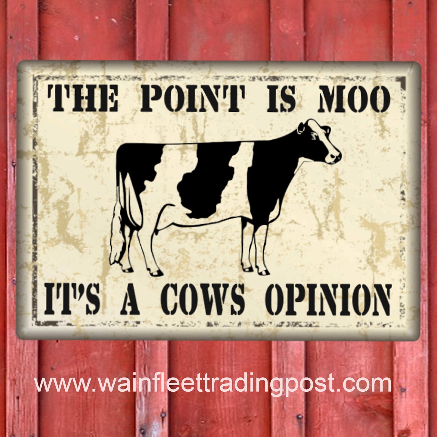 cow sign the point is moo friends