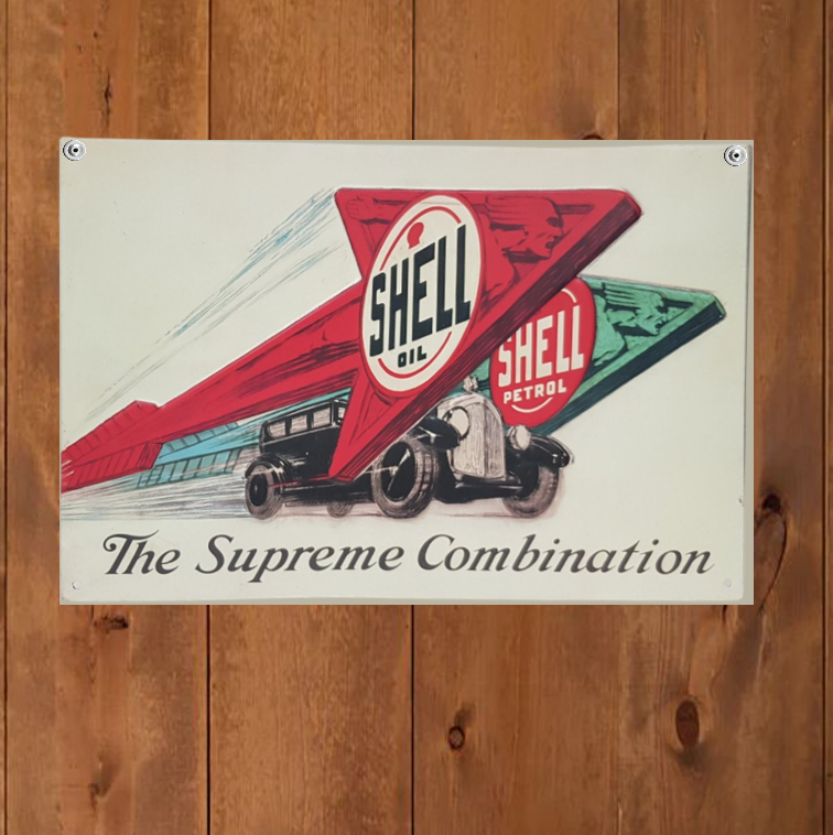 Shell Motor Oil Vintage Style Metal Sign